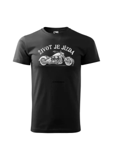 ROMANTYKXXL pánské tričko s potiskem Život je jízda
