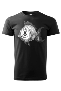 Pánské tričko Rybička s vykulenýma očima - ryba, co nevěří svým očím (XL-8XL) | ROMANTYKXXL